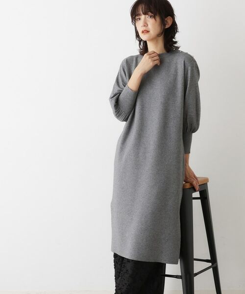 Dessin / デッサン ロング・マキシ丈ワンピース | 【2点セット/洗える】パンツレイヤードワンピース | 詳細3