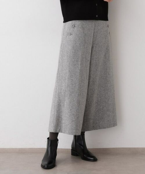 Dessin / デッサン ショート・ハーフ・半端丈パンツ | 【洗える/後ろゴム】ツイードマリンクロップド丈パンツ(グレー(512))