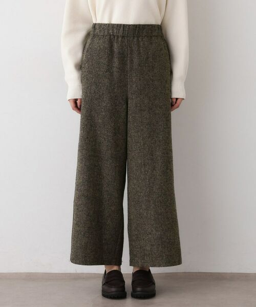 Dessin / デッサン パンツ | 【洗える/後ろゴム】ツイードワイドパンツ | 詳細13
