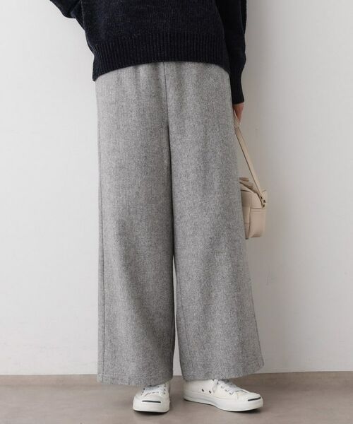 Dessin / デッサン パンツ | 【洗える/後ろゴム】ツイードワイドパンツ | 詳細2