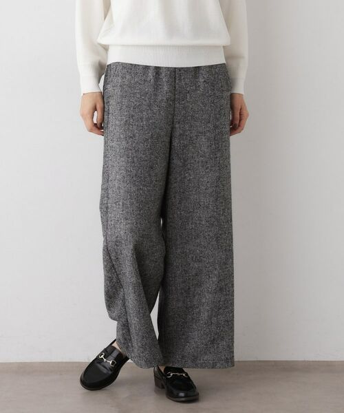 Dessin / デッサン パンツ | 【洗える/後ろゴム】ツイードワイドパンツ | 詳細5