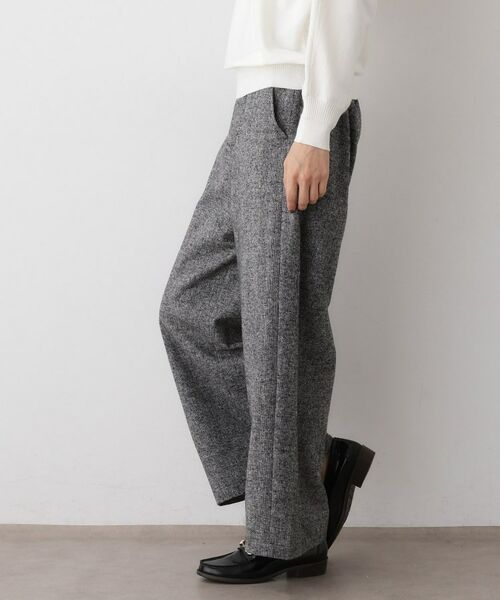 Dessin / デッサン パンツ | 【洗える/後ろゴム】ツイードワイドパンツ | 詳細6