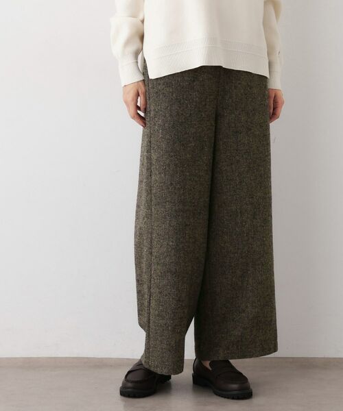 Dessin / デッサン パンツ | 【洗える/後ろゴム】ツイードワイドパンツ | 詳細9