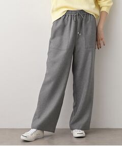 Dessin / デッサン パンツ | 【セットアップ可/ウエスト総ゴム】ツイードライクワイドパンツ