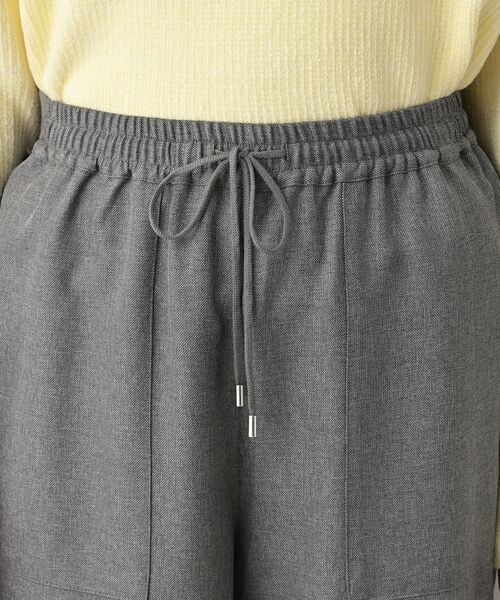 Dessin / デッサン パンツ | 【セットアップ可/ウエスト総ゴム】ツイードライクワイドパンツ | 詳細12