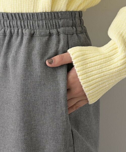 Dessin / デッサン パンツ | 【セットアップ可/ウエスト総ゴム】ツイードライクワイドパンツ | 詳細13