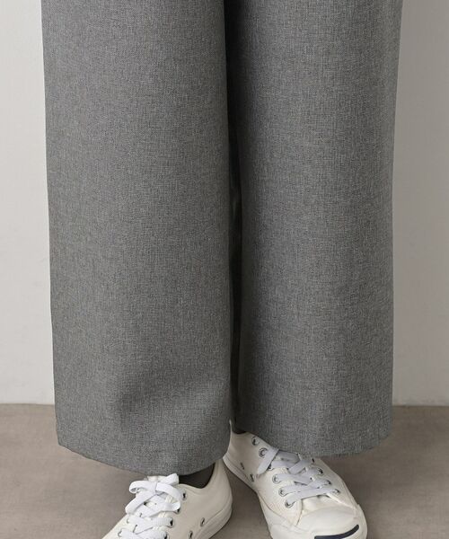 Dessin / デッサン パンツ | 【セットアップ可/ウエスト総ゴム】ツイードライクワイドパンツ | 詳細14