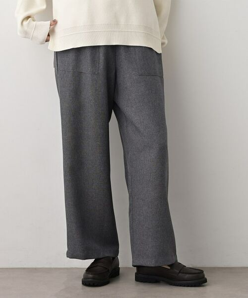 Dessin / デッサン パンツ | 【セットアップ可/ウエスト総ゴム】ツイードライクワイドパンツ | 詳細5