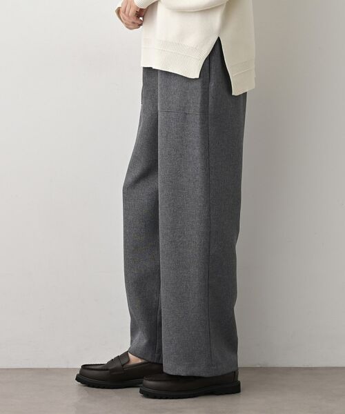 Dessin / デッサン パンツ | 【セットアップ可/ウエスト総ゴム】ツイードライクワイドパンツ | 詳細6