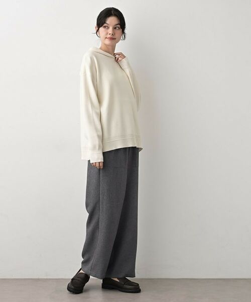Dessin / デッサン パンツ | 【セットアップ可/ウエスト総ゴム】ツイードライクワイドパンツ | 詳細7