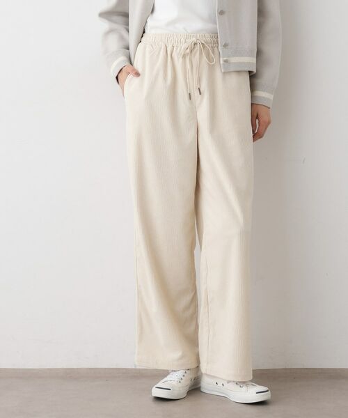 Dessin / デッサン パンツ | 【ウエストゴム・洗える】ソフトコーデュロイイージーパンツ | 詳細2