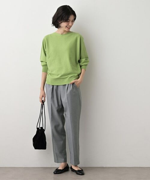 Dessin / デッサン パンツ | 【ウエストゴム/裏地付き】コンフォートテーパードパンツ | 詳細7