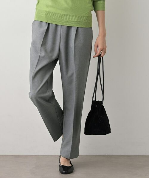 Dessin / デッサン パンツ | 【ウエストゴム/裏地付き】コンフォートテーパードパンツ(グレー(012))