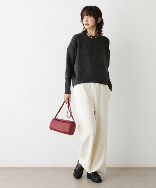 Dessin / デッサン パンツ | 【セットアップ可/洗える】ドライタッチジョーゼットリラクシーパンツ | 詳細3