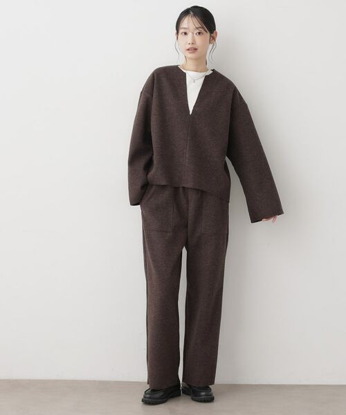Dessin / デッサン パンツ | 【セットアップ可/洗える】メルトンリラクシーパンツ | 詳細3