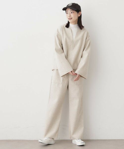 Dessin / デッサン パンツ | 【セットアップ可/洗える】メルトンリラクシーパンツ | 詳細7