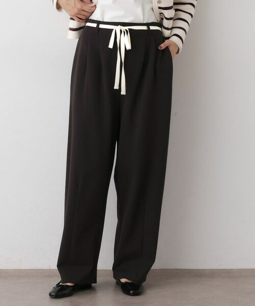 Dessin / デッサン パンツ | 【洗える】カーヴィパンツ(チャコールグレー(014))