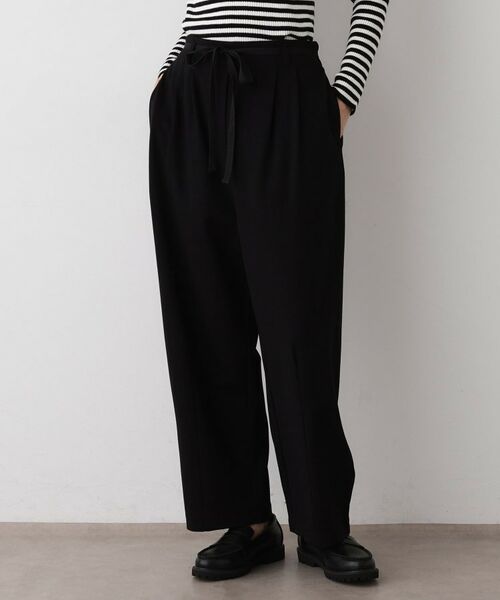 Dessin / デッサン パンツ | 【洗える】カーヴィパンツ(ブラック(019))