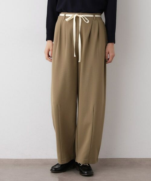 Dessin / デッサン パンツ | 【洗える】カーヴィパンツ(モカブラウン(042))