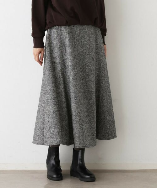 Dessin / デッサン スカート | 【洗える】ツイードフレアスカート(ブラック(519))