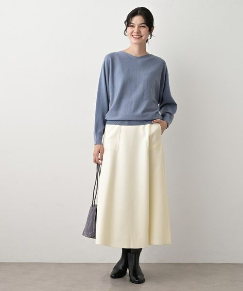 Dessin / デッサン ロング・マキシ丈スカート | メルトンジャージフレアスカート | 詳細4