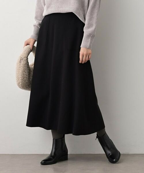 Dessin / デッサン ロング・マキシ丈スカート | メルトンジャージフレアスカート | 詳細8