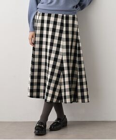 Dessin / デッサン スカート | 【洗える】チェック柄起毛フレアスカート