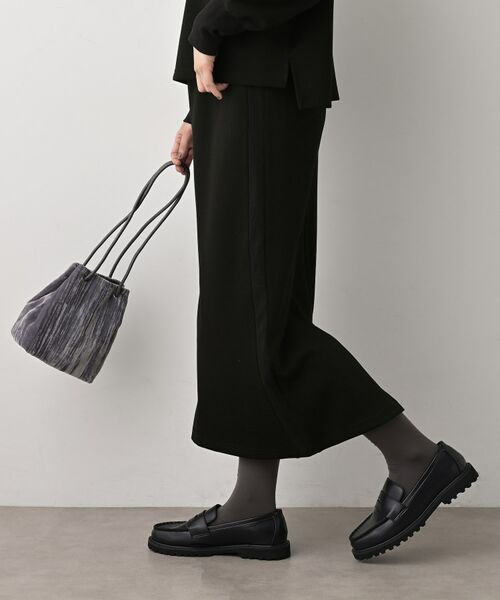 Dessin / デッサン ロング・マキシ丈スカート | 【セットアップ可/洗える】切り替えデザインサイドリブスカート | 詳細2