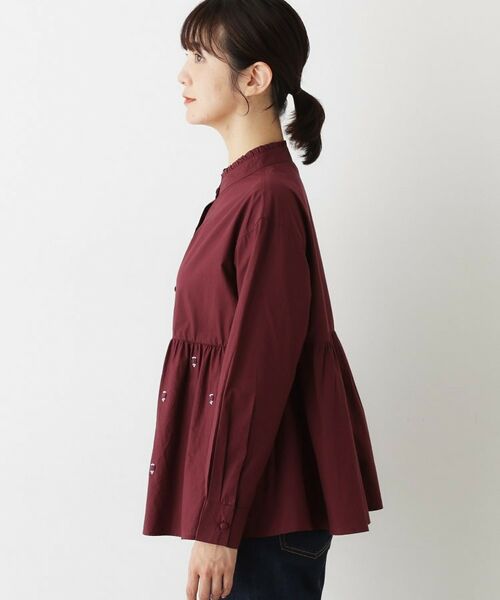 Dessin / デッサン シャツ・ブラウス | 【洗える/インド製】ビーズ刺繍ペプラムブラウス | 詳細10