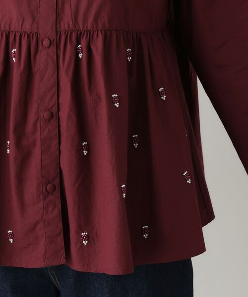 Dessin / デッサン シャツ・ブラウス | 【洗える/インド製】ビーズ刺繍ペプラムブラウス | 詳細15