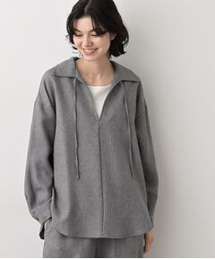 Dessin / デッサン シャツ・ブラウス | 【セットアップ可/洗える】ツイードライクスキッパーシャツ