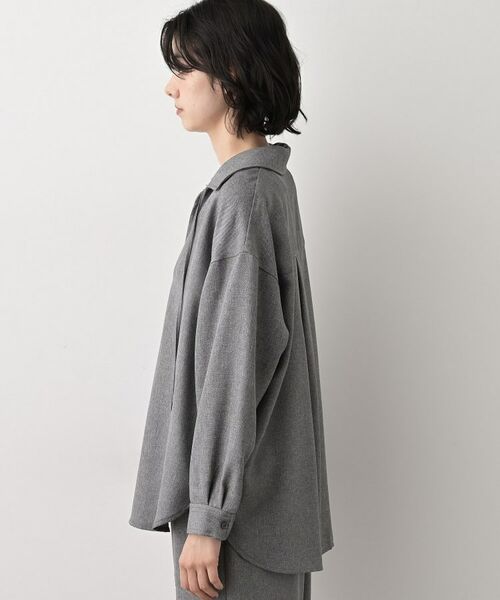 Dessin / デッサン シャツ・ブラウス | 【セットアップ可/洗える】ツイードライクスキッパーシャツ | 詳細10