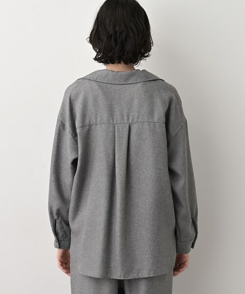 Dessin / デッサン シャツ・ブラウス | 【セットアップ可/洗える】ツイードライクスキッパーシャツ | 詳細11
