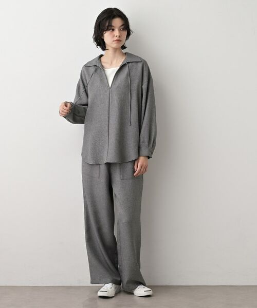 Dessin / デッサン シャツ・ブラウス | 【セットアップ可/洗える】ツイードライクスキッパーシャツ | 詳細3