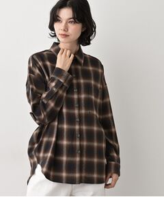 Dessin / デッサン シャツ・ブラウス | 【洗える】起毛オンブレーチェック柄シャツ