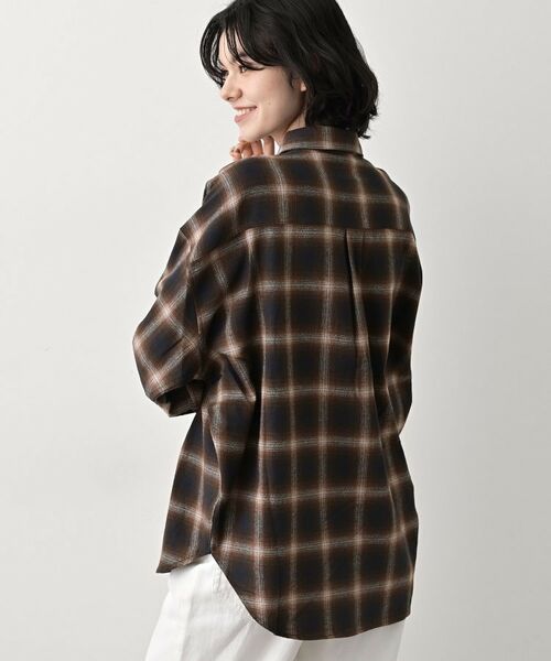 Dessin / デッサン シャツ・ブラウス | 【洗える】起毛オンブレーチェック柄シャツ | 詳細2