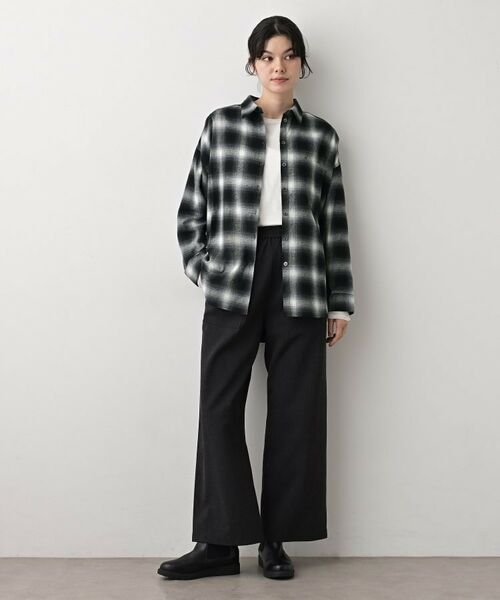 Dessin / デッサン シャツ・ブラウス | 【洗える】起毛オンブレーチェック柄シャツ | 詳細7