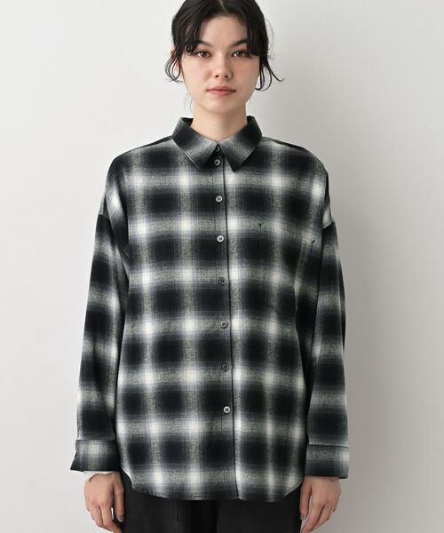 Dessin / デッサン シャツ・ブラウス | 【洗える】起毛オンブレーチェック柄シャツ | 詳細9