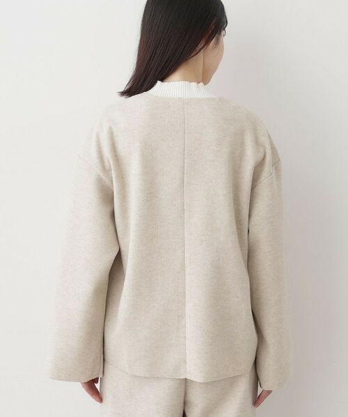 Dessin / デッサン シャツ・ブラウス | 【セットアップ可/洗える】Vネックメルトンジャージ | 詳細11