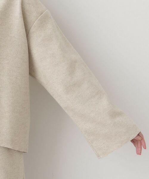 Dessin / デッサン シャツ・ブラウス | 【セットアップ可/洗える】Vネックメルトンジャージ | 詳細14