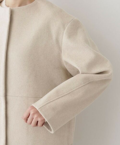 Dessin / デッサン その他アウター | ウール混クルーネックコート | 詳細20