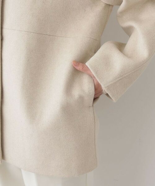 Dessin / デッサン その他アウター | ウール混クルーネックコート | 詳細21