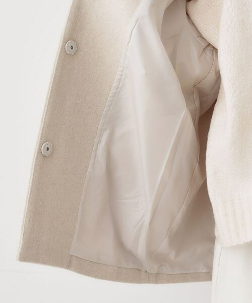 Dessin / デッサン その他アウター | ウール混クルーネックコート | 詳細23