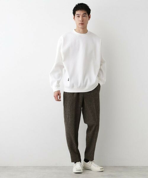 Dessin / デッサン カットソー | 【洗える】ソロテックスワッフルクルーネック | 詳細2