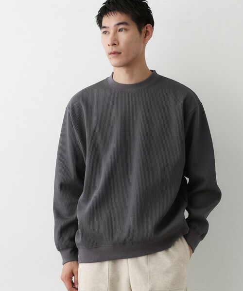 Dessin / デッサン カットソー | 【洗える】ソロテックスワッフルクルーネック | 詳細9