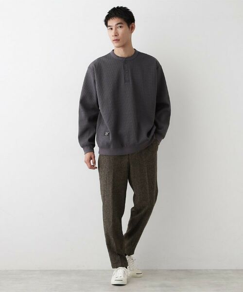 Dessin / デッサン カットソー | 【洗える】ソロテックスヘンリーネック | 詳細11