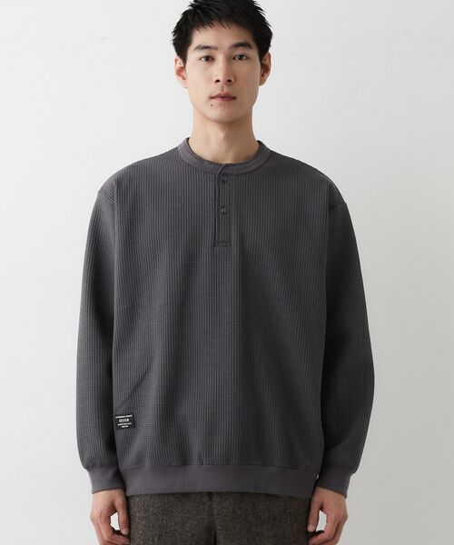 Dessin / デッサン カットソー | 【洗える】ソロテックスヘンリーネック | 詳細13