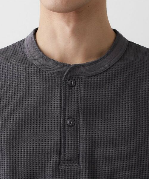 Dessin / デッサン カットソー | 【洗える】ソロテックスヘンリーネック | 詳細16
