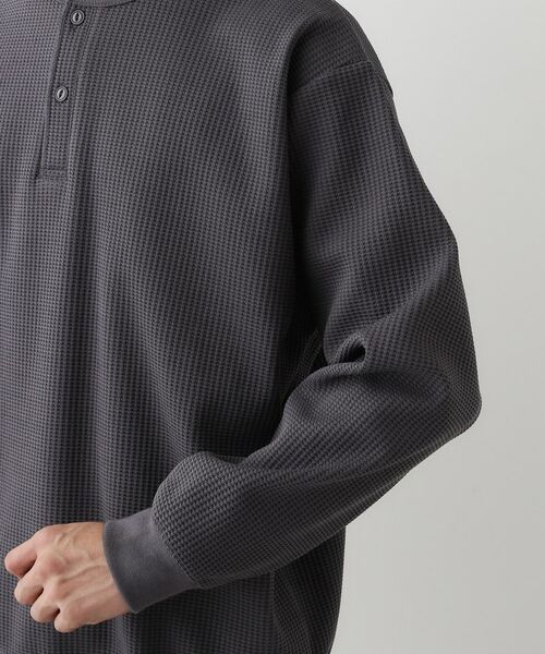 Dessin / デッサン カットソー | 【洗える】ソロテックスヘンリーネック | 詳細17