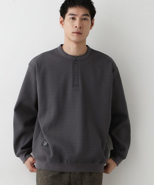 Dessin / デッサン カットソー | 【洗える】ソロテックスヘンリーネック | 詳細9